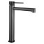 Grifo de lavabo alto monomando Firenze black gun metal de Imex